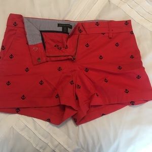 British Khaki Anchor Shorts